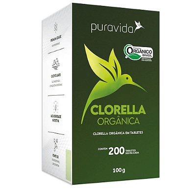 Clorella Puravida 200 Tabletes 500mg