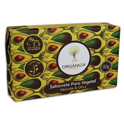 Sabonete Orgânica Puro Vegetal Abacate e Oliva 90g