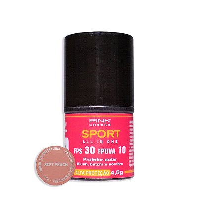 Blush Com Protetor Solar FPS30 Soft Peach 4,5g - Pink Cheeks