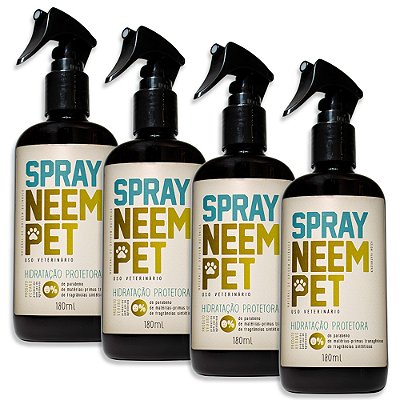 Spray Neem Pet 180ml Openeem (Uso Animal) - 4 Unidades (FRETE GRÁTIS)