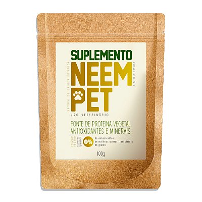 Suplemento Neem Pet 100g - Bem-Estar Natural para Seu Pet