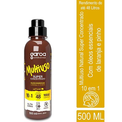 Multiuso Super Concentrado Natural Laranja 500 ml - Garoa