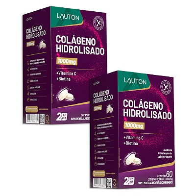 Colágeno Hidrolisado 1000mg 60 Comprimidos Lauton - 2 Unid.