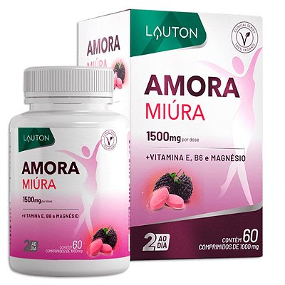 Amora Miura Lauton 1500mg 60 Comp Vitamina E B6 Magnesio