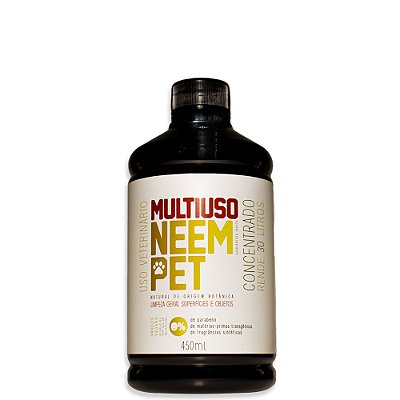 Multiuso Neem Pet Concentrado 450ml Limpeza Geral - Openeem