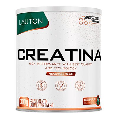 Creatina Monohidratada 300g Lauton - High Performance 100% Pureza