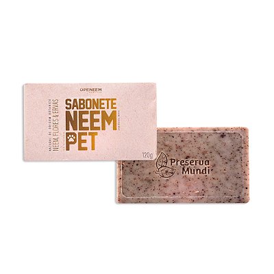 Sabonete Neem Pet 120gr Para Cães e Gatos - Openeem