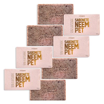 Sabonete Neem Pet 120gr Para Cães e Gatos Openeem - 4 Unid. (FRETE GRÁTIS)