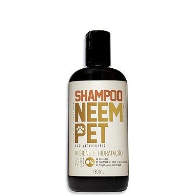 Shampoo Neem Pet 180ml para Cães e Gatos - Openeem