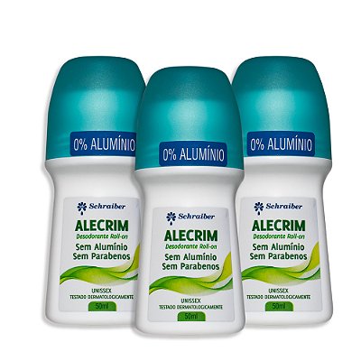 Desodorante Natural Sem Alumínio Alecrim 50ml Schraiber 3 Un
