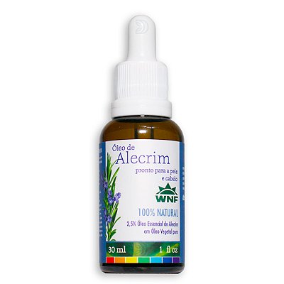 Óleo de Alecrim Pronto para a Pele e Cabelo 30ml - WNF
