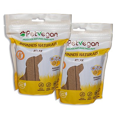 Bifinho PetVegan Relax 300g |100% Vegano Sem Glúten - 2 Un
