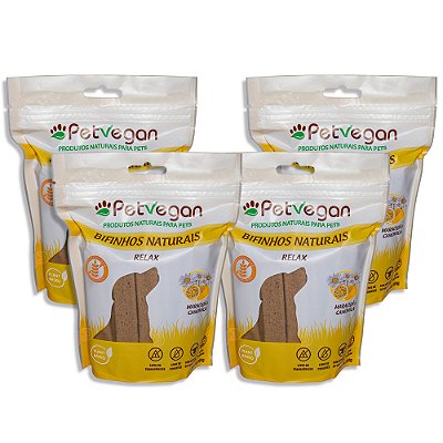 Bifinho PetVegan Relax 300g |100% Vegano Sem Glúten - 4 Un
