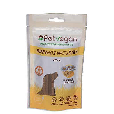 Bifinho PetVegan Relax 60g | 100% Vegano e Sem Glúten