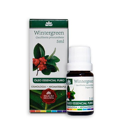 Óleo Essencial Wintergreen 5ml Wnf - Analgésico Natural