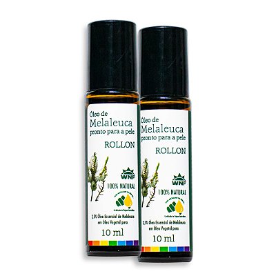Roll-On Óleo de Melaleuca Pronto Para Uso 10ml Wnf - 2 Unid.