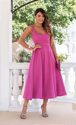 Vestido Midi Pink Maisa