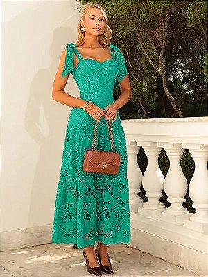 Vestido Midi de Laise Verde Mint Barcelona Verde