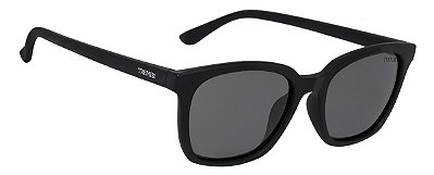 Óculos De Sol Polarizado Flexível Não Quebra Quadrado Preto Fosco Tx 906