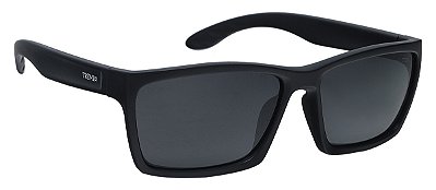 Óculos De Sol Masculino Polarizado Não Quebra Flexível Quadrado Preto Fosco Tx 919