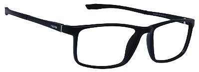 Armação Óculos De Grau Masculino Quadrado Estilo Esportiva Preto Tx 2034