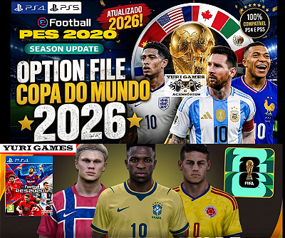 OPTION FILE PES 2020 | COMPLETO, ATUALIZADO e COM TODAS AS ÚLTIMAS TRANSFERÊNCIAS !!! (PS4 e PS5)