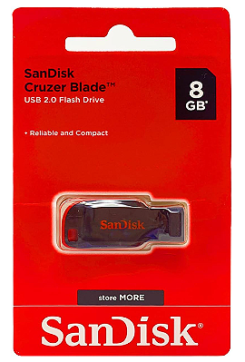 Pendrive 8GB Sandisk Cruzer Blade Z50 (Lacrado)
