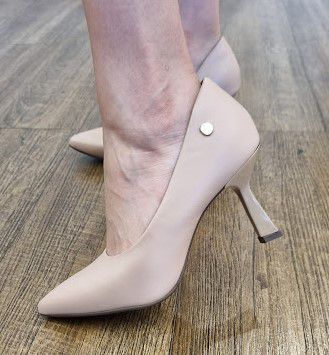 SCARPIN 670002 NUDE / SALTO VERNIZ NUDE