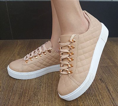 TÊNIS 927152 NUDE ROSE / METAL COBRE