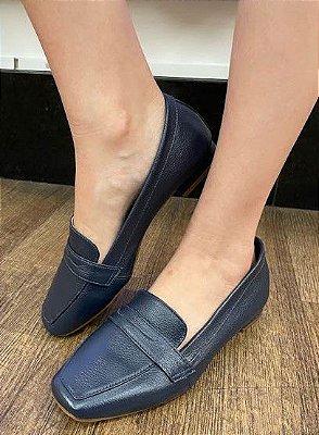LOAFER EM COURO 111247 MARINHO