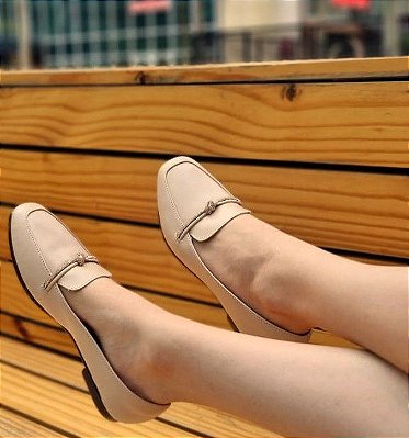 SAPATILHA CONFORTO 655609 NUDE / PEDRAS CRISTAL