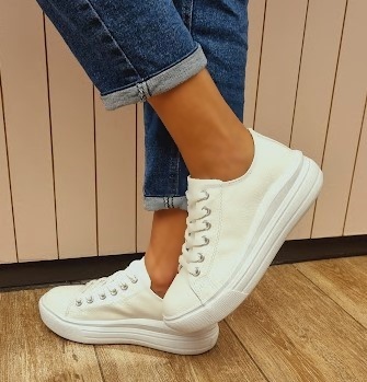 TÊNIS 449112 BRANCO / O BÁSICO CONFORTÁVEL
