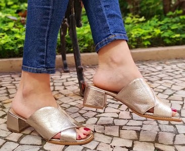 TAMANCO CONFORTO  EM COURO 715932 PRATA VELHO
