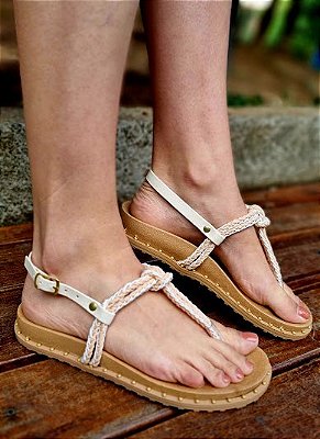 RASTEIRA 411776 OFF WHITE / CORDA OFF / NUDE