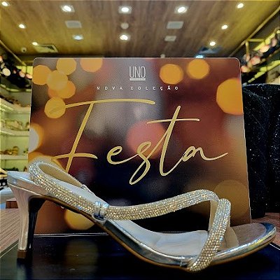 TAMANCO 352109 PRATA / TIRAS PEDRAS CRISTAL