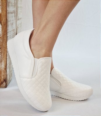 TÊNIS 20914 BRANCO MATELASSÊ