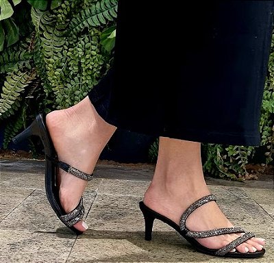 TAMANCO 352109  PRETO / PEDRAS ONIX