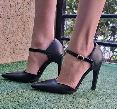 SCARPIN BONECA BICO FINO 574013 PRETO