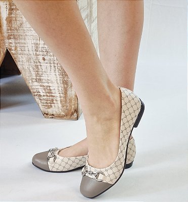 SAPATILHA CONFORTO 655647 CINZA MONOGRAMA