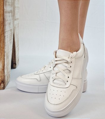 TÊNIS EM COURO 822317 BRANCO