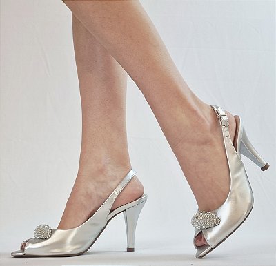 SEMI ABERTO 175865 PRATA / DETALHE OVAL PEDRAS CRISTAL