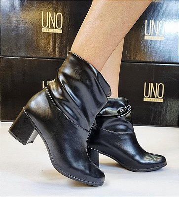 BOTA CANO SAFONADO 255059 PRETA / SALTO GROSSO