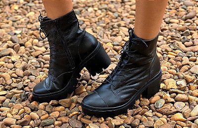 BOTA COURO  13602 PRETO