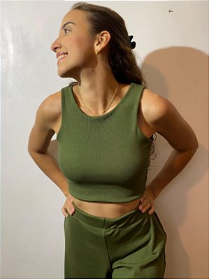 Cropped Regata Canelado