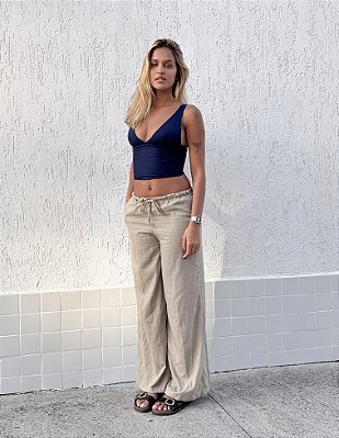 Calça Linho Amarração Sarah