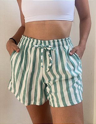 Short Listras Verde Sunset