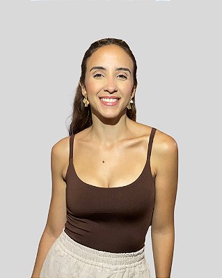 Regata Básica Malu Marrom