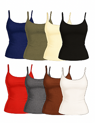 Kit 3 Regatas Básicas Malu