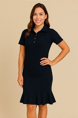 Vestido Polo Azul Marinho