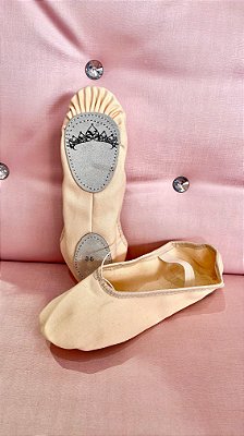 Sapatilha de Meia-Ponta Lona - Marca Maria Chica - Cor Salmão